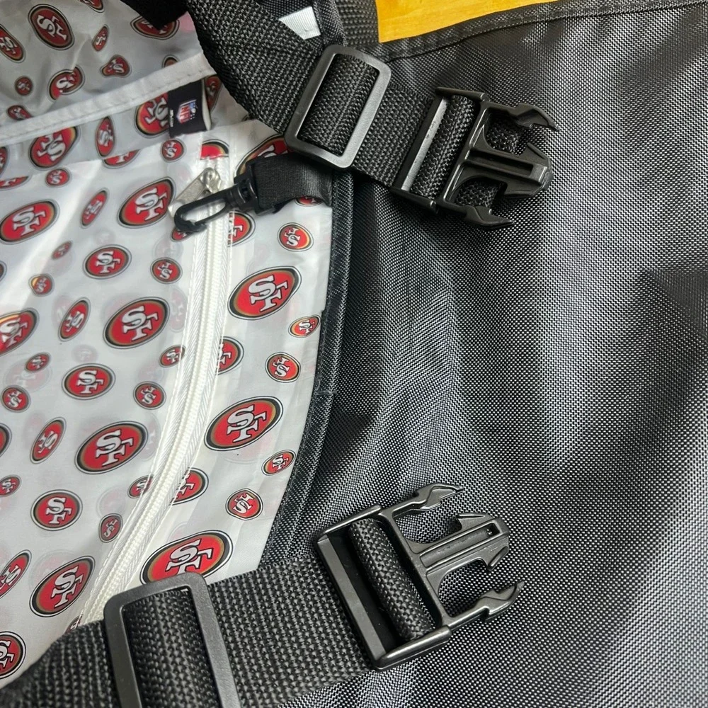 NFL San Francisco‎ SF 49ers Messenger Bag Diaper Shoulder Bag Football Fan Black